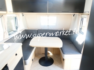 Caravelair - Sport line 455 plan camping car avec AUVENT OU STORE